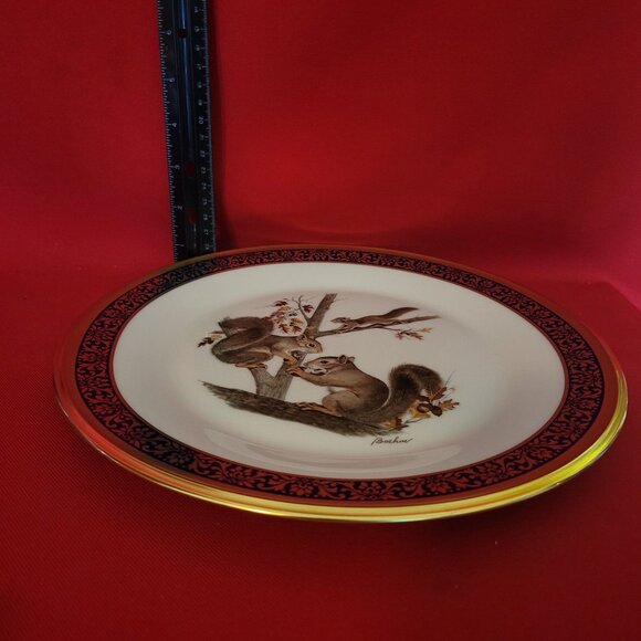 VTG Lenox Woodland Wildlife Boehm Squirrels 1979 Collectible Plate - Picture 10 of 11